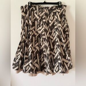 Marc Aurel Women’s Size 38 Brown &Tan Floral Patterned Skirt